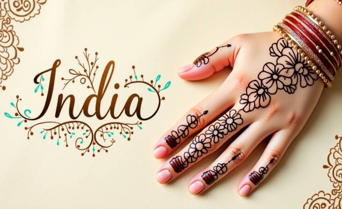 অসাধারণ ইন্ডিয়ান মেহেদী ডিজাইন: নতুন স্টাইল!