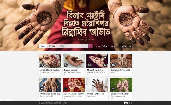 সেরা মেহেদী ডিজাইন ভিডিও ২০২৫ – সহজ ও স্টাইলিশ ডিজাইন শিখুন
