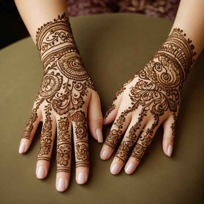 Wonderful Mehandi Design New Look!