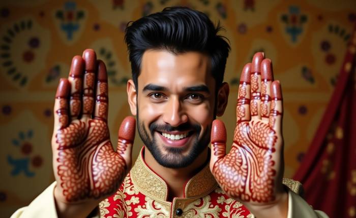 groom mehandi designs